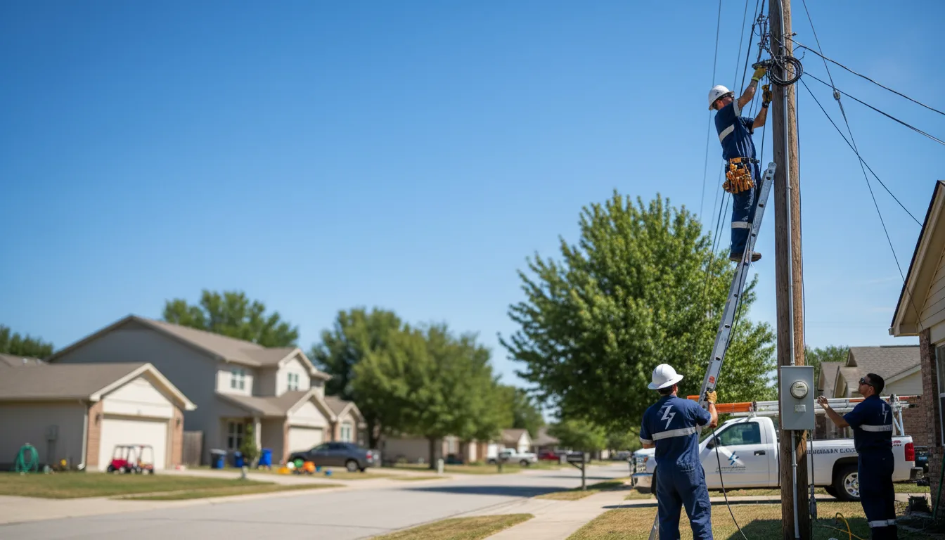 Residential electrician providing installation services in Butterfield, MO